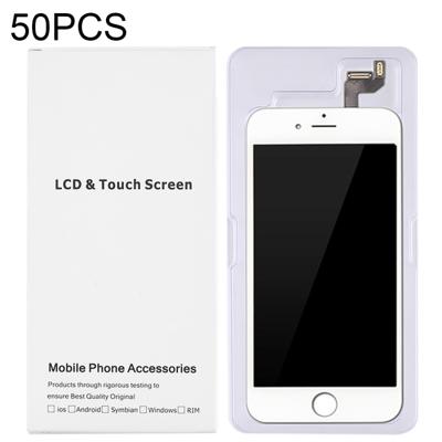50 PCS LCD-scherm en Digitizer witte kartonnen doos verpakking voor iPhone 6s Plus & 6 Plus