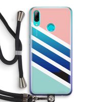 Strepen pastel: Huawei P Smart (2019) Transparant Hoesje met koord