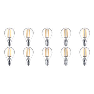PHILIPS - LED Lamp 10 Pack - CorePro Luster 827 P45 CL - E14 Fitting - 4.5W - Warm Wit 2700K | Vervangt 40W