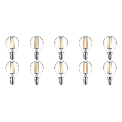 PHILIPS - LED Lamp 10 Pack - CorePro Luster 827 P45 CL - E14 Fitting - 4.5W - Warm Wit 2700K | Vervangt 40W