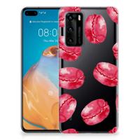 Huawei P40 | Siliconen Case | Pink Macarons