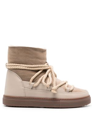Inuikii bottines Classic Sneaker en peau d'agneau à bout rond - Tons neutres