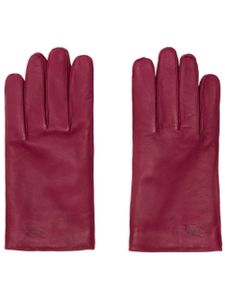 Burberry gants en cuir à motif Equestrian Knight - Rose