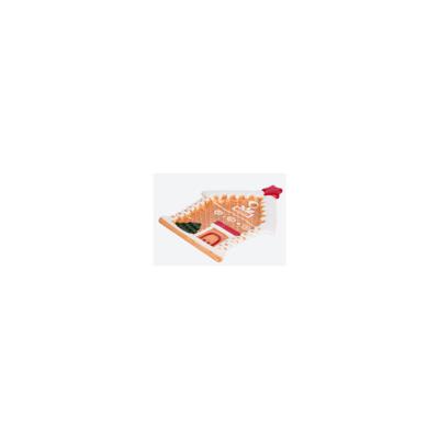 Kerstbord melamine 19,8x16 peperkoekhuis