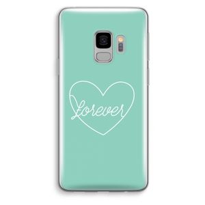 Forever heart pastel: Samsung Galaxy S9 Transparant Hoesje