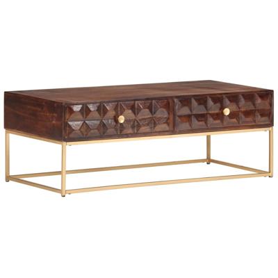 Salontafel 112x50x40 cm Massief mangohout