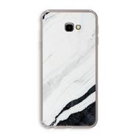 Elegante marmer: Samsung Galaxy J4 Plus Transparant Hoesje