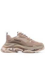 Balenciaga baskets Triple S à lacets - Marron