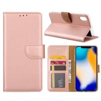 Apple iPhone Xs Max Hoesje Rose met Pasjeshouder