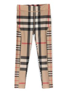 Burberry Kids legging à imprimé Vintage Check - Tons neutres