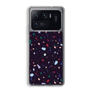 Dark Rounded Terrazzo: Xiaomi Mi 11 Ultra Transparant Hoesje