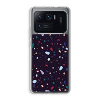 Dark Rounded Terrazzo: Xiaomi Mi 11 Ultra Transparant Hoesje Dark Rounded Terrazzo: Xiaomi Mi 11 Ultra Transparant Hoesje