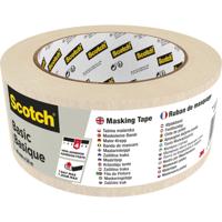Afplaktape scotch basic 48mmx50m beige | 12 stuks