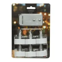 Ledtheelicht+ab d4h5cm wit 6st bo