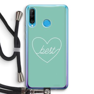 Best heart pastel: Huawei P30 Lite Transparant Hoesje met koord