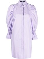 Karl Lagerfeld robe-chemise à manches bouffantes - Violet