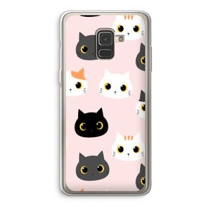 Katten: Samsung Galaxy A8 (2018) Transparant Hoesje