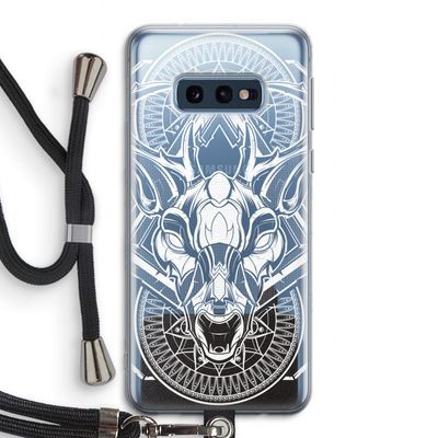Oh Deer: Samsung Galaxy S10e Transparant Hoesje met koord