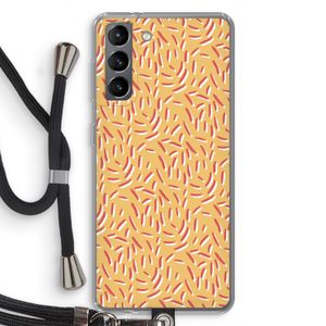 Camouflage: Samsung Galaxy S21 Transparant Hoesje met koord
