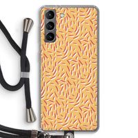 Camouflage: Samsung Galaxy S21 Transparant Hoesje met koord
