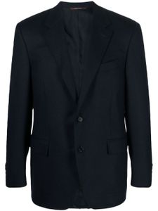 Canali blazer boutonné à revers crantés - Bleu