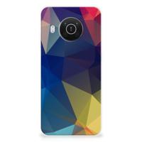 Nokia X10 | X20 | TPU Hoesje | Polygon Dark