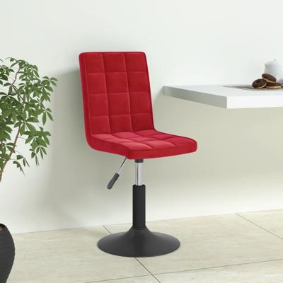 Eetkamerstoelen draaibaar 4 st fluweel wijnrood