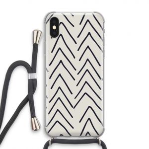 Marrakech Arrows: iPhone X Transparant Hoesje met koord