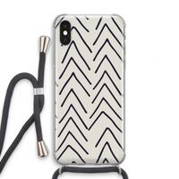 Marrakech Arrows: iPhone X Transparant Hoesje met koord