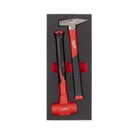 Milwaukee TOOLGUARD™ Foam inlay bankhamer 500g & terugslagvrije hamer 790g - 4932493253