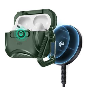 Cyber FlickLock Snap-and-Charge Bundle for AirPods Pro (2023/2022/2019) - Forest Green