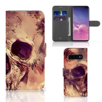 Telefoonhoesje met Naam Samsung Galaxy S10 Plus Skullhead - thumbnail