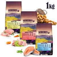 Seberus hondenvoer probeerpakket 3 x 1 kg (Fresh lamb - Chicken & potato - Fresh salmon)
