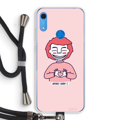 Hartje: Huawei Y6s Transparant Hoesje met koord