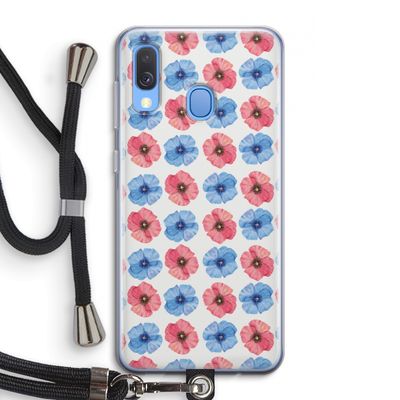 Klaproosjes: Samsung Galaxy A40 Transparant Hoesje met koord