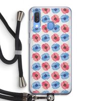 Klaproosjes: Samsung Galaxy A40 Transparant Hoesje met koord