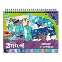 Totum stickerern op nummer boek stitch