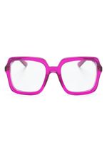 Gucci Eyewear lunettes de vue à monture carrée - Rose Gucci Eyewear lunettes de vue à monture carrée - Rose