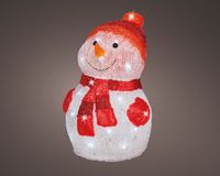 LED sneeuwpop l25b25h35cm-40l hldr kerst - Lumineo
