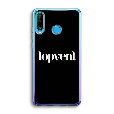 Topvent Zwart: Huawei P30 Lite Transparant Hoesje