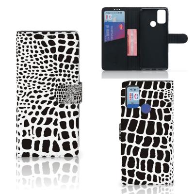 Alcatel 1S (2021) | Telefoonhoesje | Met pasjeshouder | Slangenprint