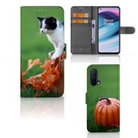 OnePlus Nord CE 5G | Telefoonhoesje | Met pasjeshouder | Kitten