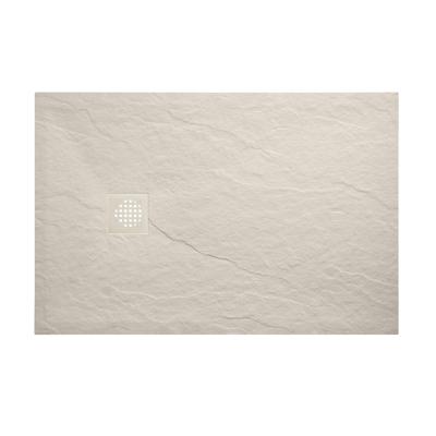 Douchebak Wiesbaden Stonea | 80x90x3 cm | Excl.Sifon | Composiet | Antislip | Beige