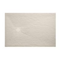 Douchebak Wiesbaden Stonea | 80x90x3 cm | Excl.Sifon | Composiet | Antislip | Beige