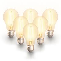 6x Smart E27 LED filament lamp - A60 - Wifi & Bluetooth - 806lm - 7 Watt - Warm wit tot koud wit - thumbnail