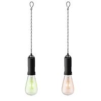 Set van 2x stuks groene en roze solar tuinverlichting hanglampen kunststof 20 cm