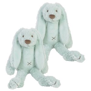 2x stuks happy Horse knuffel konijn Richie mint 28 cm