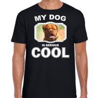 Franse mastiff honden t-shirt my dog is serious cool zwart voor heren - thumbnail