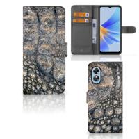 OPPO A17 | Telefoonhoesje | Met pasjeshouder | Krokodillenprint