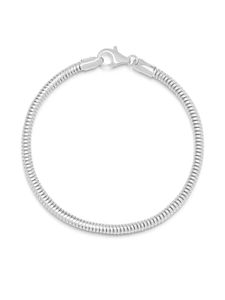 Nialaya Jewelry bracelet en chaîne ronde - Argent